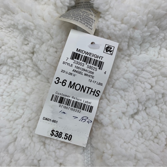 First Impressions Baby Hooded Fleece Coverall 3-6Months - Picture 10 of 10